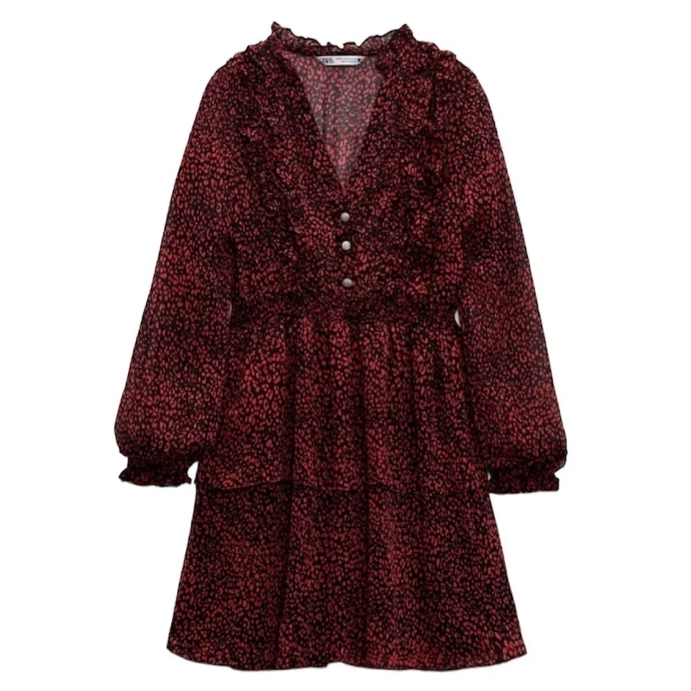 ZARA Animal Print Dress Small - Picture 6 of 8